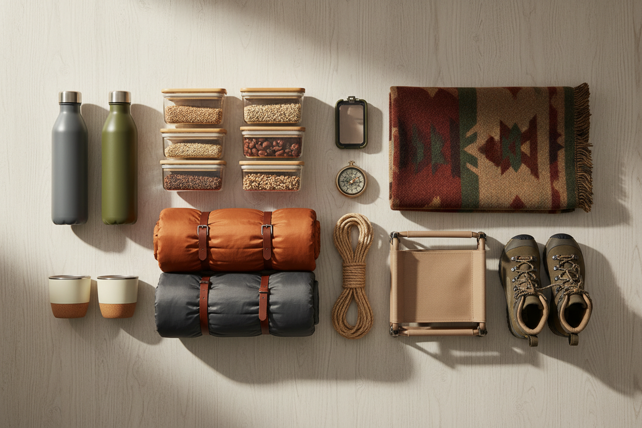 Hero image featuring home essentials and recreational items